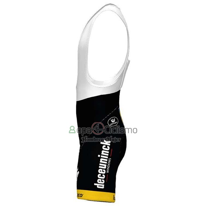 Deceuninck Quick Step Ropa Ciclismo Culotte Corto 2020 Mangas Cortas Blanco AMarillo